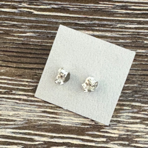 Sterling silver stud earrings beautiful light blue turquoise stones - Picture 9 of 13